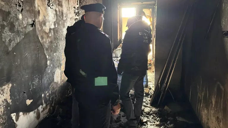 Место пожара Следком Хабаровского края и ЕАО